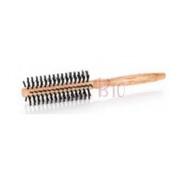 Max Elegant 8 Lines Round Wooden Hair Brush