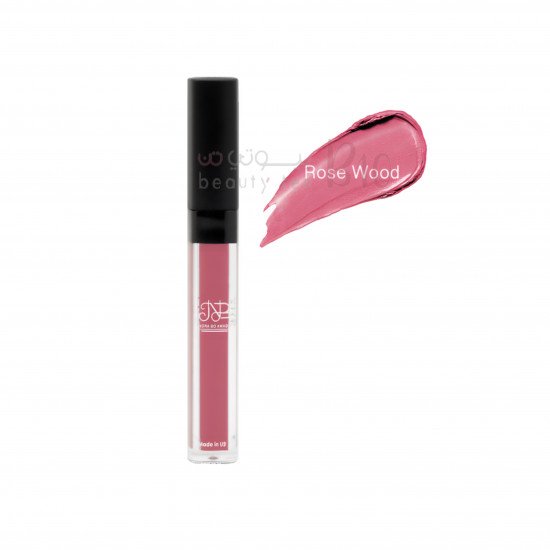 احمر شفاه سائل مقاوم للماء من نوره بو عوض - روز وود