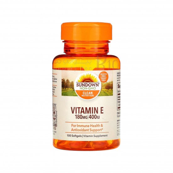 فيتامين هـ، 180 مجم (400 وحدة دولية)100 كبسولة هلامية من صنداون