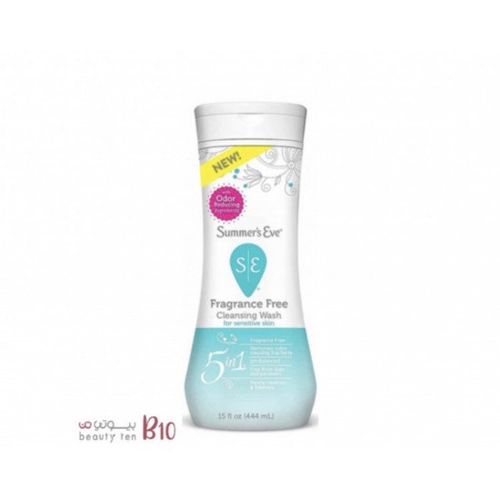 غسول المنطقة الحساسة خالي من العطر للبشرة الحساسة من سمرز ايف- 444مل