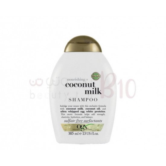 او جي اكس أورجانيكس شامبو مغذٍ + حليب جوز الهند 385 مل