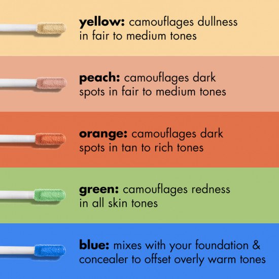 مصحح لون طويل الامد مع حمض الهيالورونيك من ايلف - برتقالي