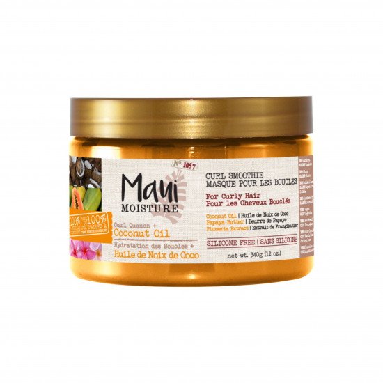 ماوي مويستشر كيرل كوينش +  زيت جوز الهند لتجعيد الشعر،