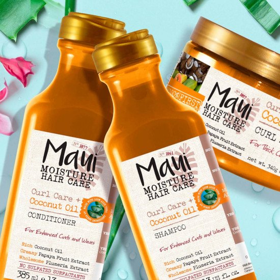 اوي مويستشر كيرل كوينش + بلسم زيت جوز الهند 385 مل