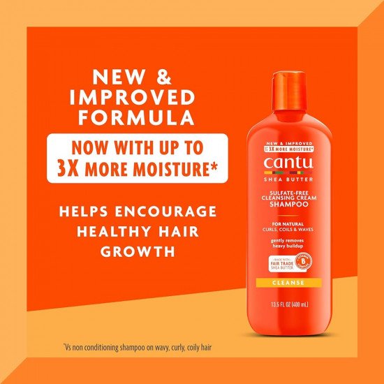 شامبو كريمي خالٍ من الكبريتات لتنظيف الشعر من كانتو 400مل شامبو كريمي خالٍ من الكبريتات لتنظيف الشعر من كانتو 400مل