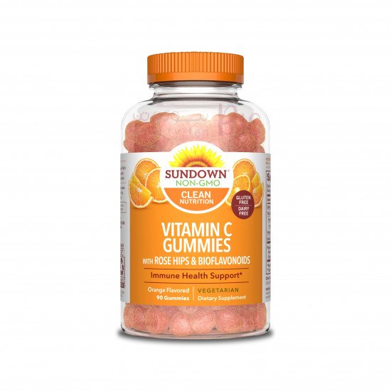 حلوى صن داون  بفيتامين C مع ورد المسك والبيوفلافونويد بنكهة البرتقال 90 حلوى