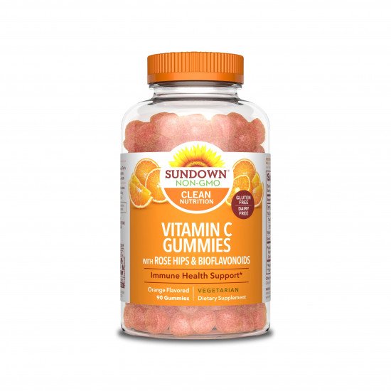 حلوى صن داون  بفيتامين C مع ورد المسك والبيوفلافونويد بنكهة البرتقال 90 حلوى