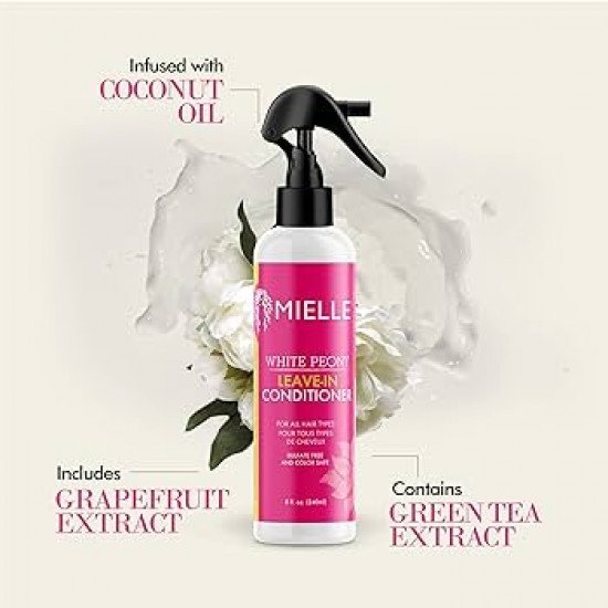 بلسم لا يُشطف بالفاوانيا البيضاء من ميلي أورجانيكس 240 مل