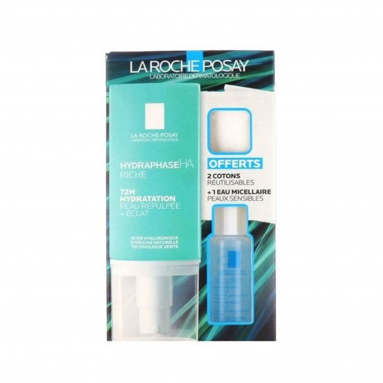 مجموعة لاروش بوزيه مرطب هيدرا فايس الخفيف 50مل +مزيل مكياج 15مل +مسحات قطنية