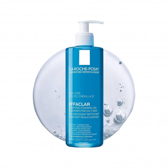 جل ايفاكلار الرغوي المنقي للبشرة الدهنية الحساسة من لاروش بوزاي - 400مل