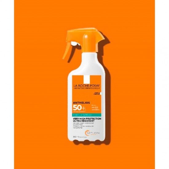 لاروش بوزيه أنثيليوس فاميلي سبراي واقي شمس بعامل حماية  50+300مل