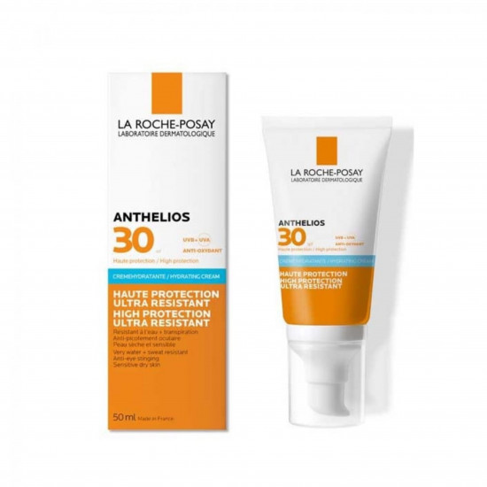 واقي شمس كريم مرطب انثيليوس بعامل حماية 30 من لاروش بوزاي - 50مل