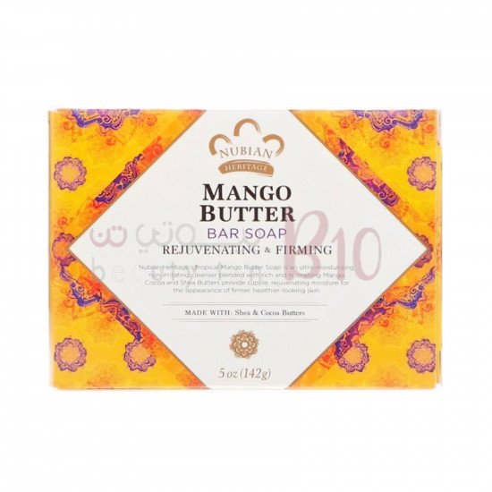 قطع صابون زبدة المانجو من نوبيان هيريتج - 142 جم قطع صابون زبدة المانجو من نوبيان هيريتج - 142 جم