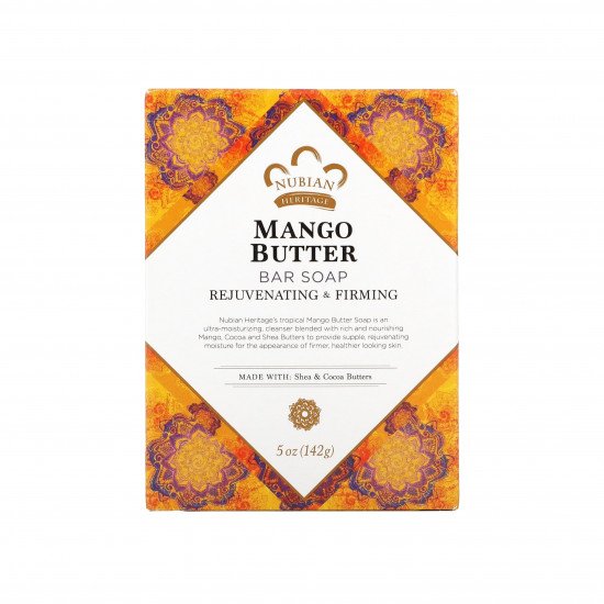 قطع صابون زبدة المانجو من نوبيان هيريتج - 142 جم قطع صابون زبدة المانجو من نوبيان هيريتج - 142 جم