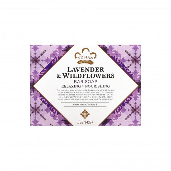 صابون بالخزامى والزهور البرية من نوبيان هيريتج - 142 جم صابون بالخزامى والزهور البرية من نوبيان هيريتج - 142 جم