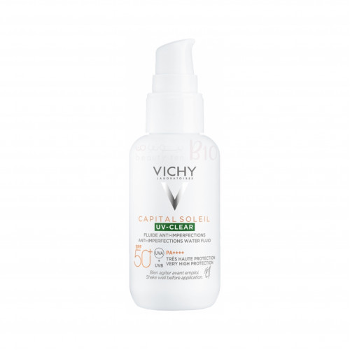 واقي شمس سائل مائي بعامل حماية 50 للبشرة الدهنية من فيشي 40مل