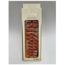 Artificial nails self adhesive 24 nails