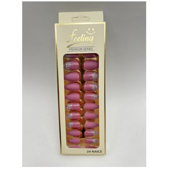 اظافر صناعية قليتر بلاصق ذاتي 24 ظفر (فوشي)