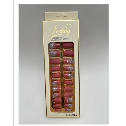 اظافر صناعية قليتر بلاصق ذاتي 24 ظفر (اللون نود)