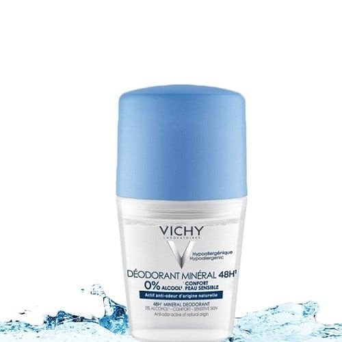 مزيل عرق 48 ساعة بالمعادن من فيشي - 50مل مزيل عرق 48 ساعة بالمعادن من فيشي - 50مل