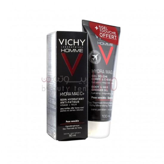 كريم هيدرا بفيتامين سي مضاد للتعب 50مل +جل استحمام هيدرا ماج للشعر والجسم 100مل مجانا من فيشي كريم هيدرا بفيتامين سي مضاد للتعب 50مل +جل استحمام هيدرا ماج للشعر والجسم 100مل مجانا من فيشي