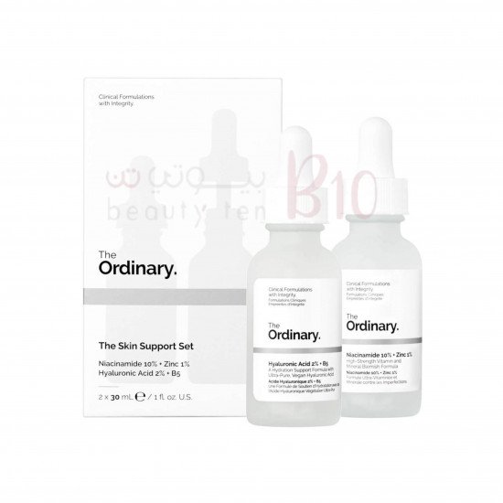 مجموعة دعم الجلد من اوردنري (هيالورنيك اسيد+نياسيناميد زنك) مجموعة دعم الجلد من اوردنري (هيالورنيك اسيد+نياسيناميد زنك)