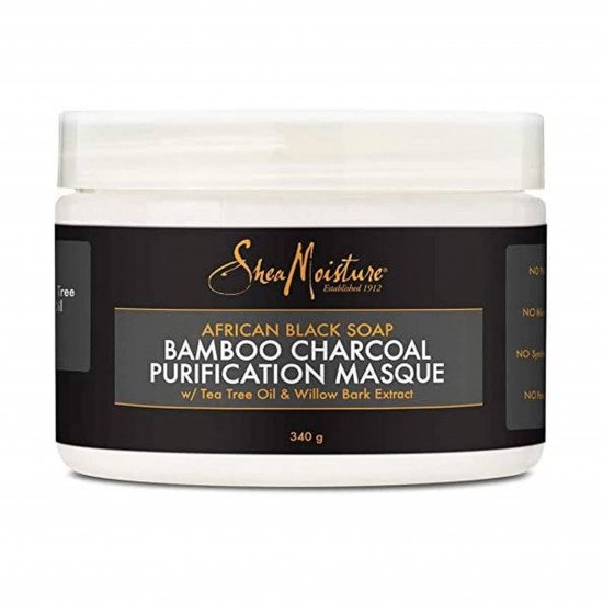 قناع تنقية الصابون الأسود الأفريقي الخيزران الفحم من شيا مويستر -340مل