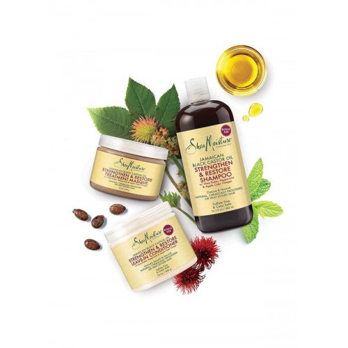 زيت خروع أسود جامايكي، قناع علاجي للتقوية والتجديد من شيا مويستر - 340 جم زيت خروع أسود جامايكي، قناع علاجي للتقوية والتجديد من شيا مويستر - 340 جم