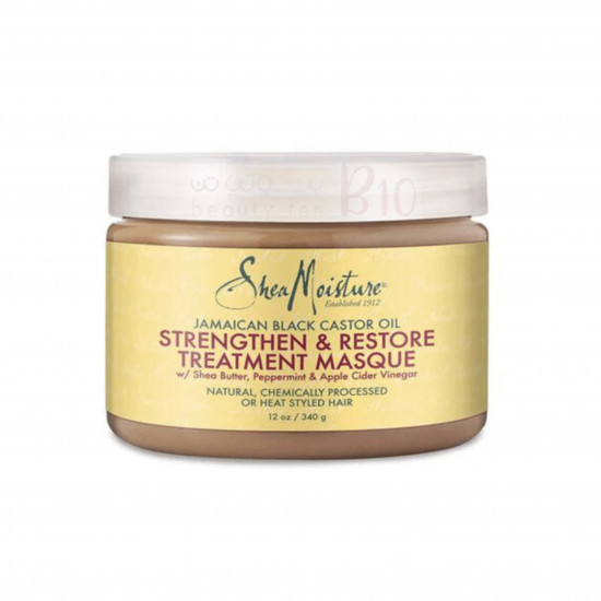 زيت خروع أسود جامايكي، قناع علاجي للتقوية والتجديد من شيا مويستر - 340 جم زيت خروع أسود جامايكي، قناع علاجي للتقوية والتجديد من شيا مويستر - 340 جم