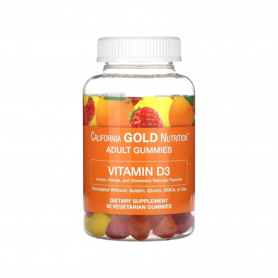 اقراص فيتامين د3، الليمون والبرتقال والفراولة، 2000 وحدة دولية، 90قرص (1000 وحدة دولية لكل قرص)