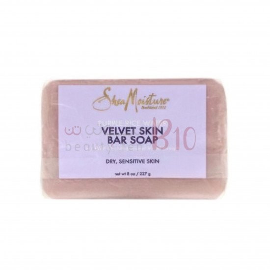 صابون مخملي للبشرة بماء الارز الارجواني من شيا مويستر - 227 جم