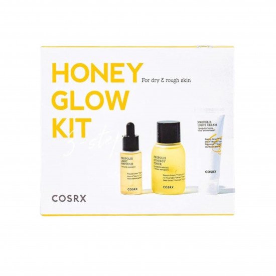 مجموعة الاشراقة بالعسل للعناية بالبشرة الجافة والخشنة من كوسركس 3 قطع