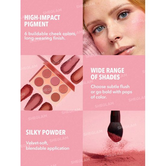 باليت أزهار احمر خدود من شيقلام - ملتي كولور