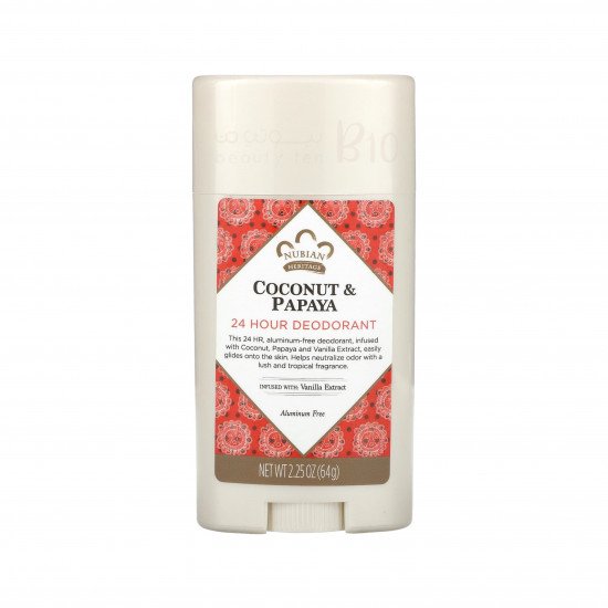 مزيل العرق 24 ساعة بجوز الهند والبابايا من نوبيان هيرتج 64ج مزيل العرق 24 ساعة بجوز الهند والبابايا من نوبيان هيرتج 64ج