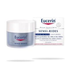 Eucerin Sensi-Rides Crème de Nuit Reduit la profondeur des rides, raffermit la peau- 50 ml