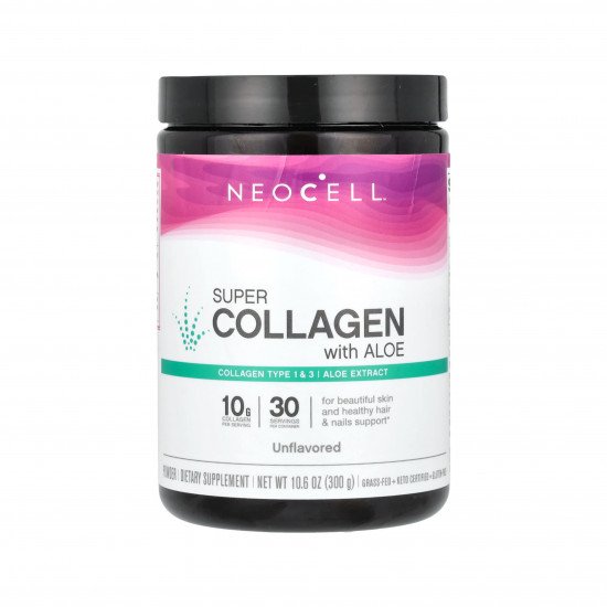 سوبر كولاجين بالصبار، بدون نكهة 300ج