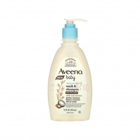 شامبو وغسول مرطب يومي للأطفال بزبدة الشيا ، بجوز الهند 354مل