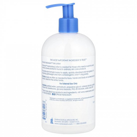 لوشن ترطيب البشرة الحساسة من فانيكريم خال من العطور 453جم لوشن ترطيب البشرة الحساسة من فانيكريم خال من العطور 453جم