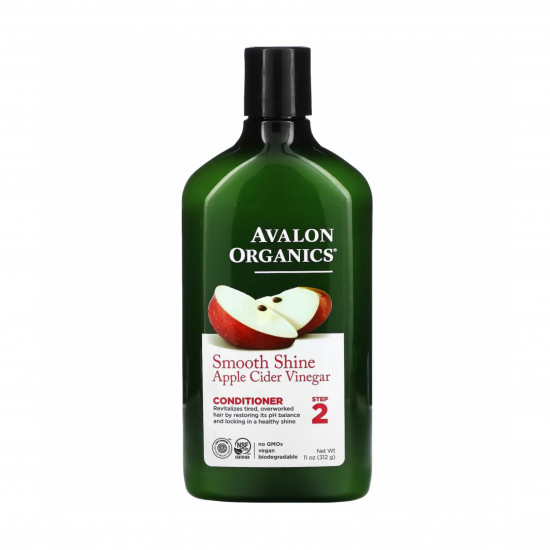 بلسم لمعان ناعم الخطوة 2 خل التفاح من افالون اورغانيكس 312مل