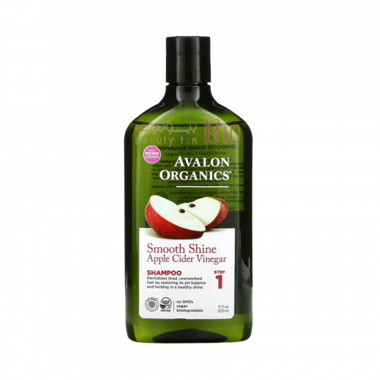 شامبو خل التفاح من افالون اورجانيك 325 مل