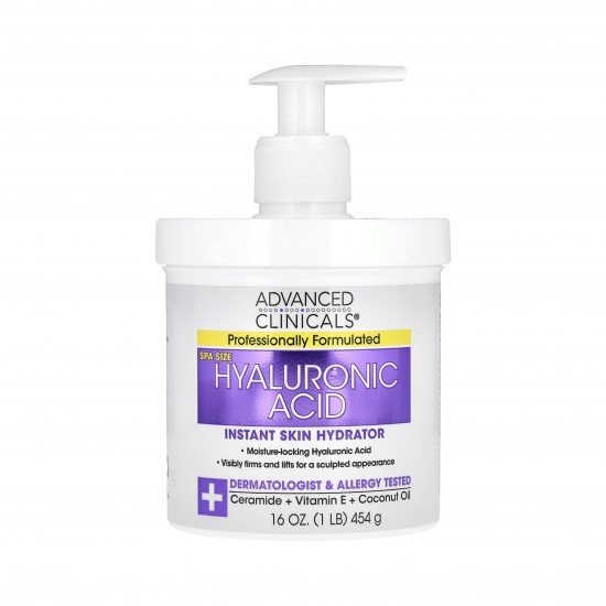 مرطب فوري للبشرة بحمض الهيالورنيك اسيد من ادفانس كلينيكلز 1رطل