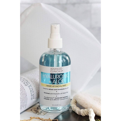 بخاخ رذاذ الوجه هيالورونيك + الصبار من ادفانس كلينيكلز 237 مل بخاخ رذاذ الوجه هيالورونيك + الصبار من ادفانس كلينيكلز 237 مل