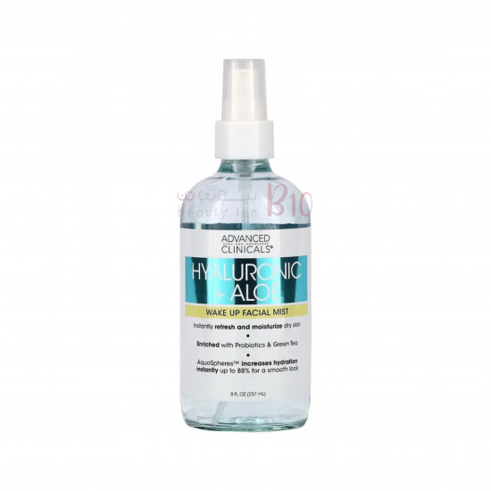 بخاخ رذاذ الوجه هيالورونيك + الصبار من ادفانس كلينيكلز 237 مل بخاخ رذاذ الوجه هيالورونيك + الصبار من ادفانس كلينيكلز 237 مل