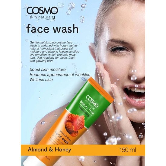 كوزمو غسول الوجه باللوز والعسل 150 مل