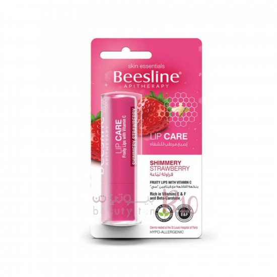 مرطب شفاه فراولة لماعة للشفاه الجافة والحساسة من بيزلين - 4غ