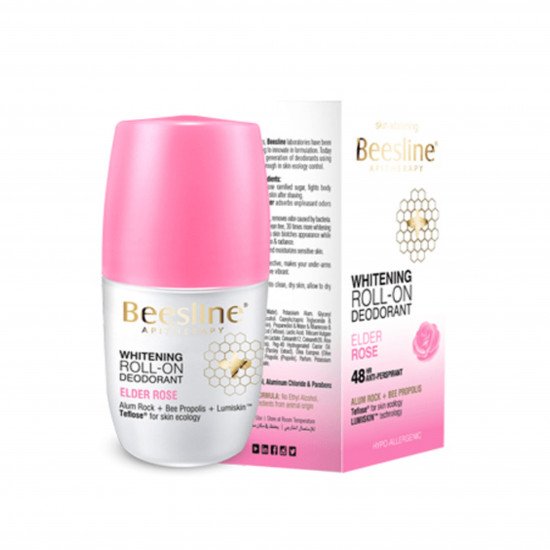 مزيل الرائحة رول اون لتفتيح البشرة من بيزلاين _ عطر الورد