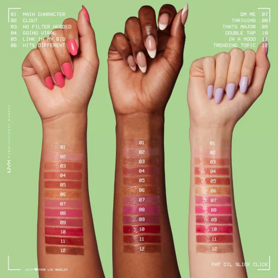 مرطب شفاه ملون فات أويل سليك كليك من ان واي اكس -06