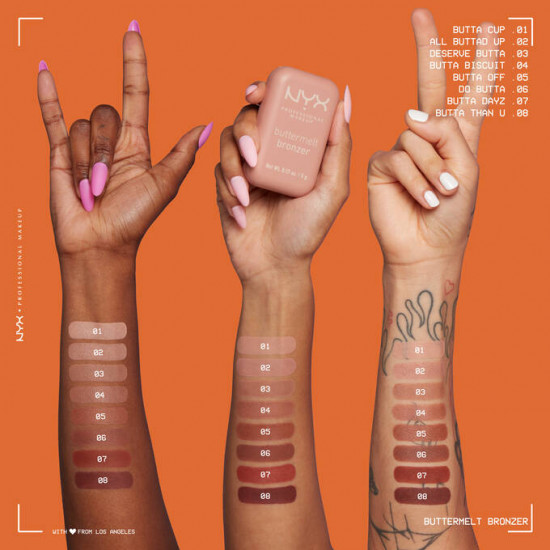 زبدة برونزر من ان واي اكس -BUTTA DAYZ احمر دافئ زبدة برونزر من ان واي اكس -BUTTA DAYZ احمر دافئ