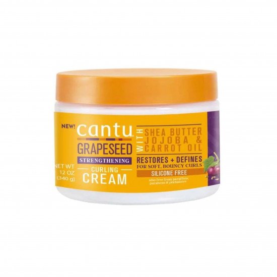 كريم تجعيد الشعر وتقويته بخلاصة بذور العنب متعدد الألوان من كانتو -340جم كريم تجعيد الشعر وتقويته بخلاصة بذور العنب متعدد الألوان من كانتو -340جم