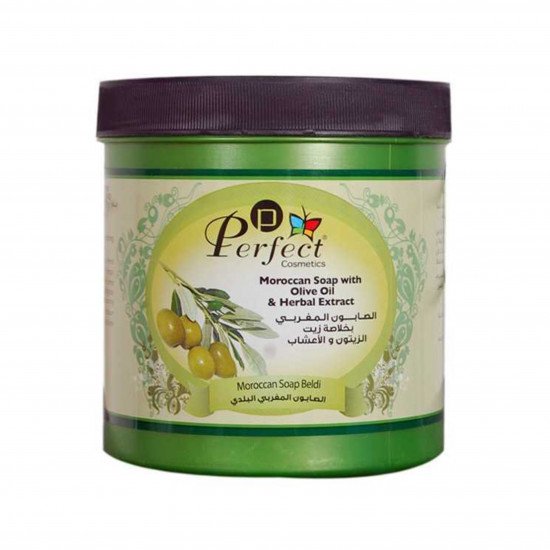 الصابون المغربي الطبيعي بخلاصة زيت الزيتون والاعشاب من بيرفيكت كوسميتيكس 1000جرام الصابون المغربي الطبيعي بخلاصة زيت الزيتون والاعشاب من بيرفيكت كوسميتيكس 1000جرام